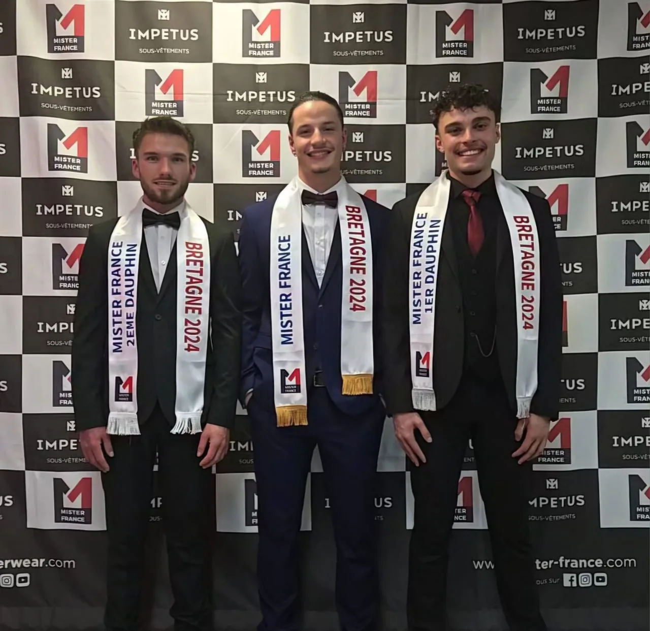 Podium Mister France Bretagne 2024